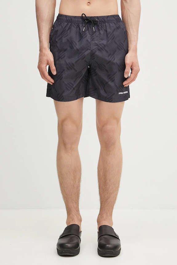Daily Paper swim shorts Dotted Monogram Swimshorts black 2511159