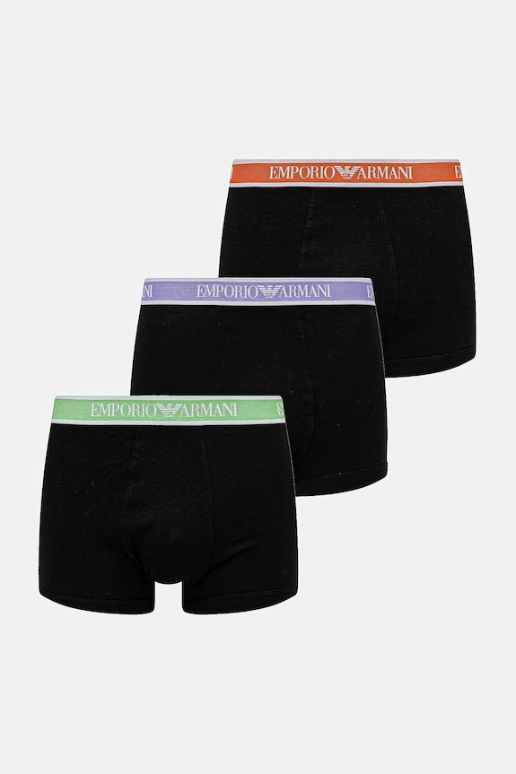 Emporio Armani Underwear boxeralsó 3 db sima fekete EM000259.AF10779