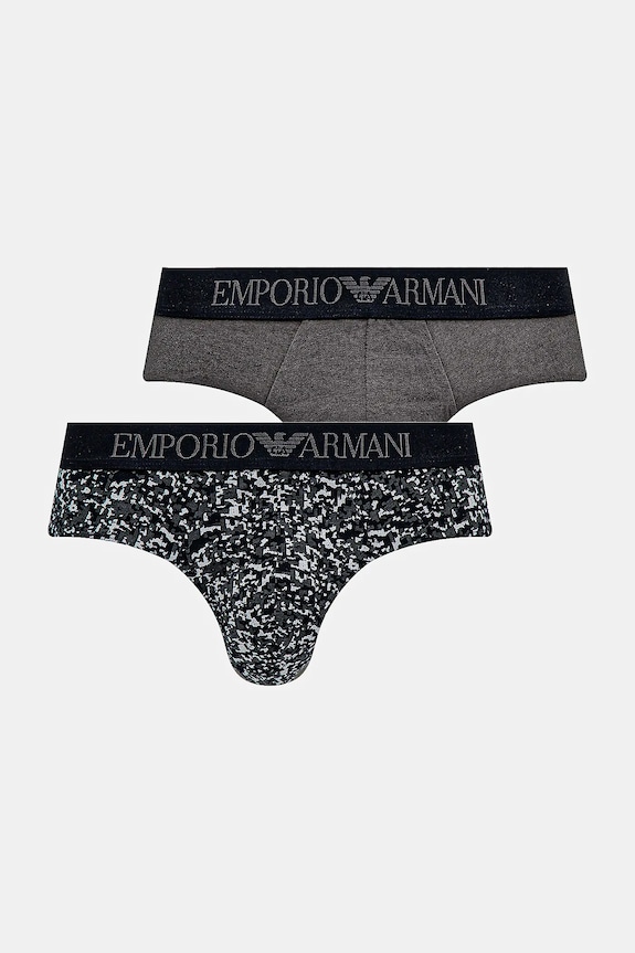 Emporio Armani Underwear slipy 2-pack bawełna szary EM000251.AF10797