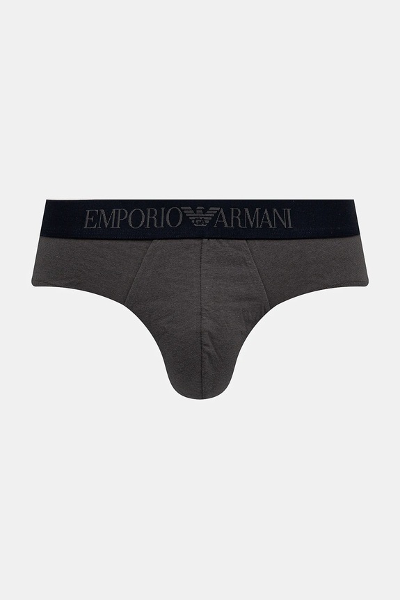 Odzież Emporio Armani Underwear slipy 2-pack EM000251.AF10797 szary