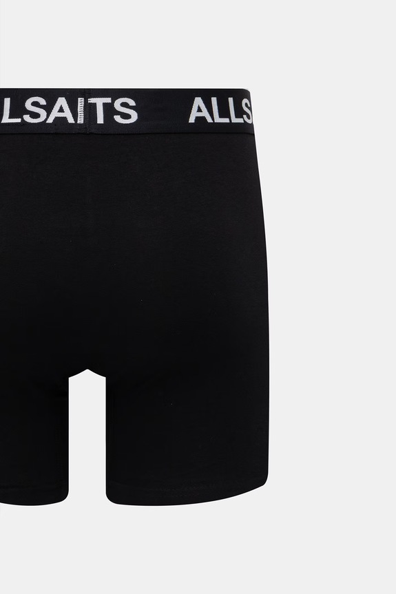 Odzież AllSaints bokserki męskie z bawełną 3-pack M286XB.449752 czarny