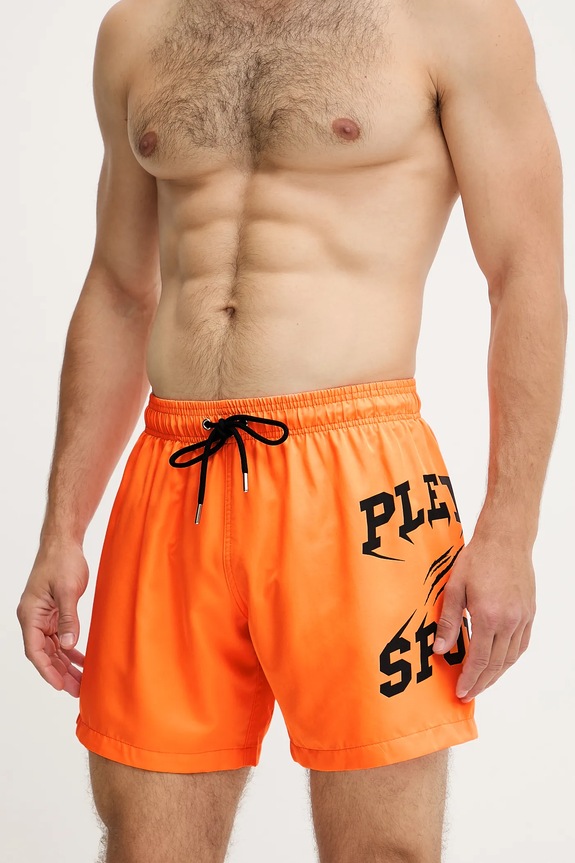 Kratke hlače za kupanje PLEIN SPORT narančasta PS25MBM01