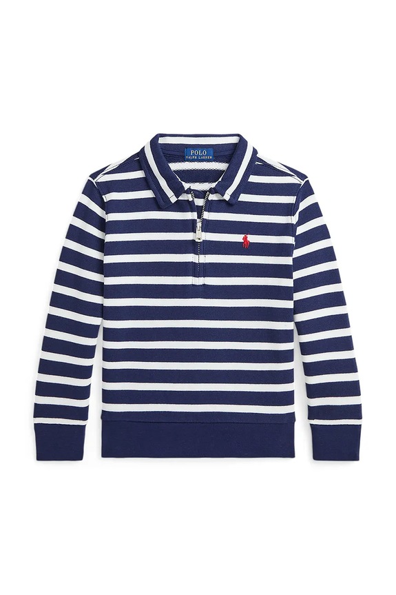Polo Ralph Lauren hanorac de bumbac pentru copii cu modele bleumarin 322958182001