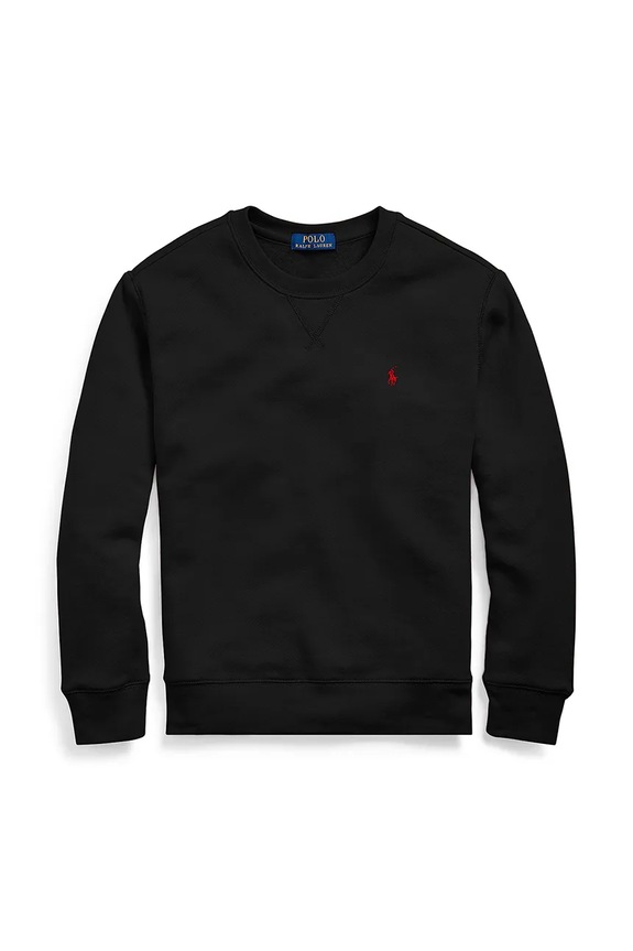 Dětská mikina Polo Ralph Lauren bez kapuce černá 323772102004