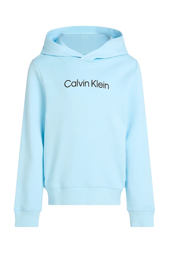 Calvin Klein Jeans bluza bawełniana dziecięca 0 IU0IU00679.116.PPYA niebieski SS25