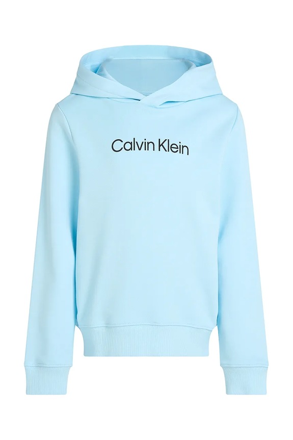 Dječja pamučna dukserica Calvin Klein Jeans 0 IU0IU00679.128.176.PPYA plava SS25