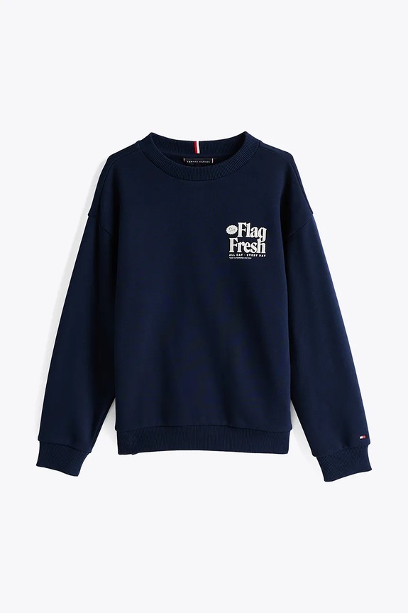 Tommy Hilfiger felpa per bambini KB0KB09596.128.176.PPYA blu navy SS25