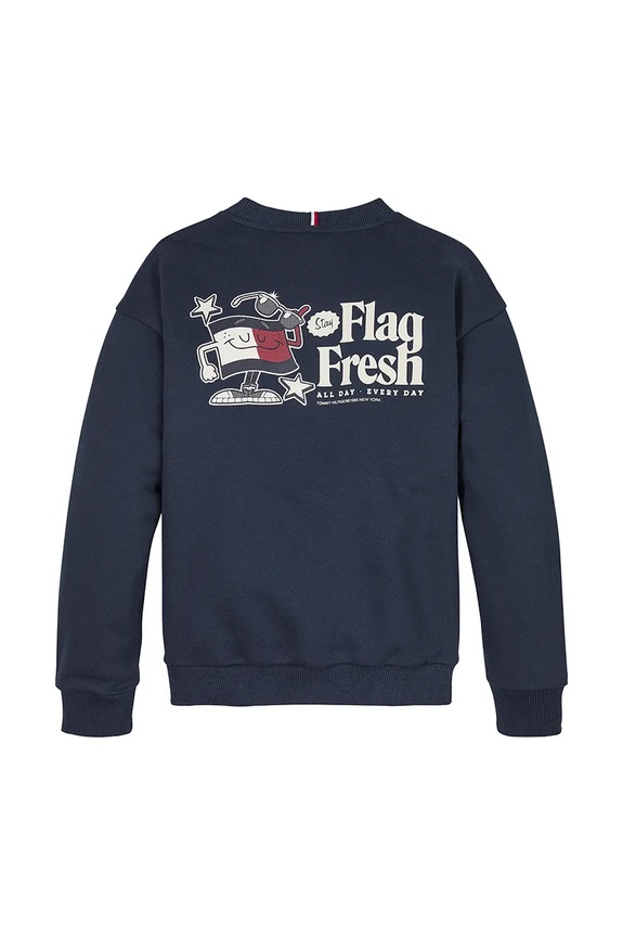 BIMBO Tommy Hilfiger felpa per bambini KB0KB09596.128.176.PPYA blu navy