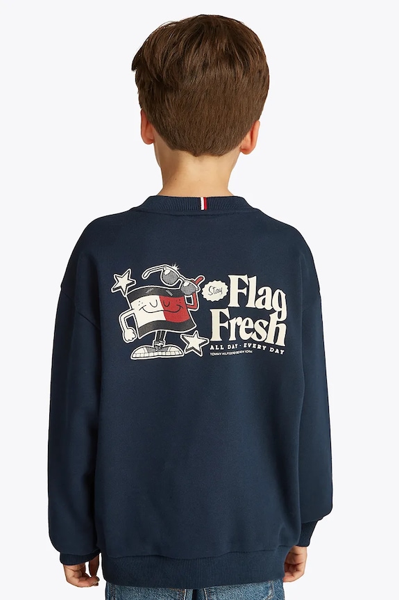 Tommy Hilfiger felpa per bambini blu navy KB0KB09596.128.176.PPYA