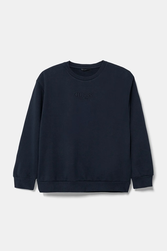 Guess bluza bawełniana dziecięca aplikacja granatowy L5RQ16.KAD74.PPYA
