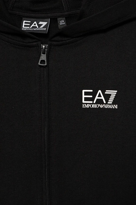 Хлопчик Дитяча бавовняна кофта EA7 Emporio Armani 7B000064.AF10380 чорний