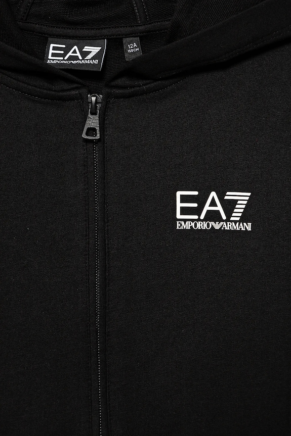 Хлопчик Дитяча бавовняна кофта EA7 Emporio Armani 7B000064.AF10380 чорний