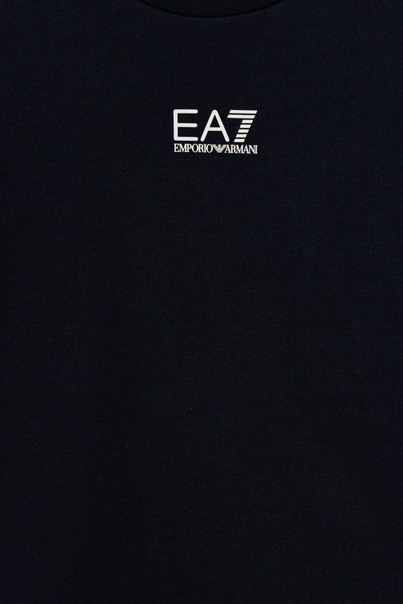 Chłopiec EA7 Emporio Armani bluza bawełniana dziecięca 7B000025.AF10380 granatowy