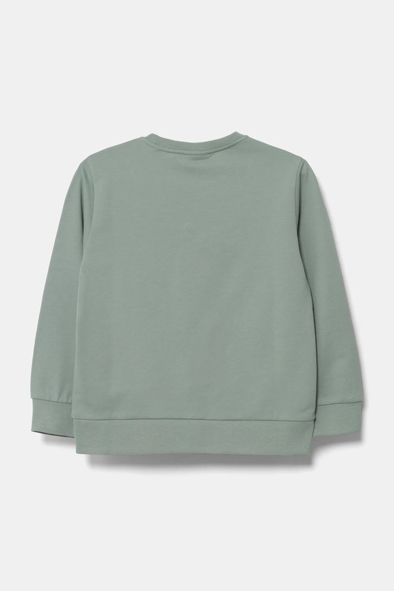 EA7 Emporio Armani hanorac de bumbac pentru copii 7B000025.AF10380 verde SS26