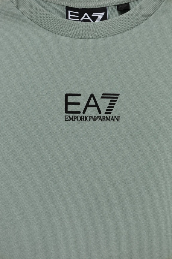 Băieți EA7 Emporio Armani hanorac de bumbac pentru copii 7B000025.AF10380 verde