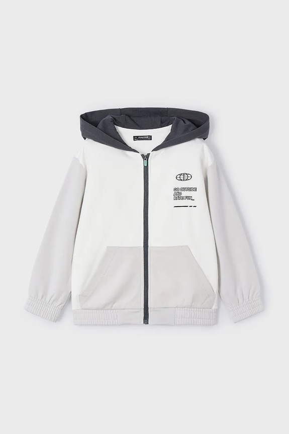 Mayoral bluza dziecięca z kapturem szary 3425.5F.Mini.PPYA