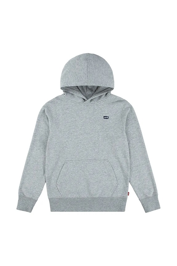 Levi's felpa per bambini MINI BATWING PULL OVER HOO con grigio 8EK422