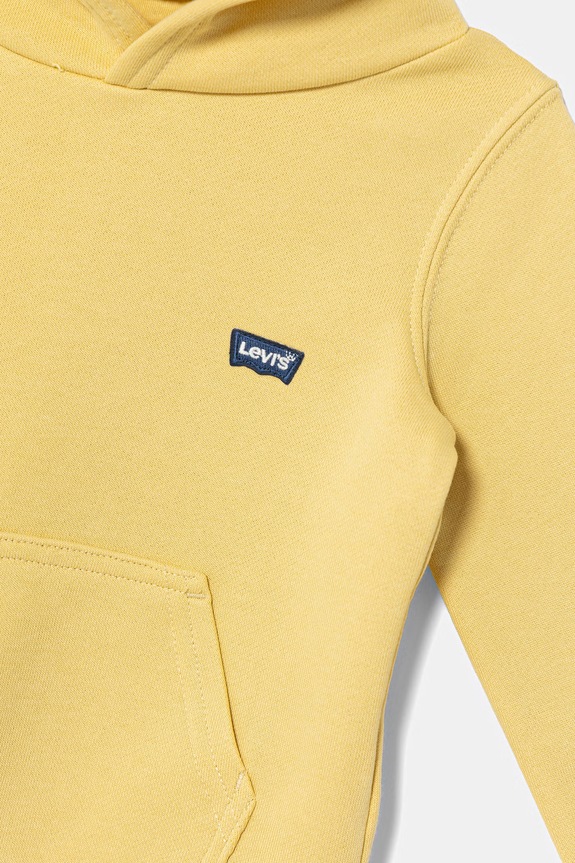 Dječaci Dječja dukserica Levi's MINI BATWING PULL OVER HOO 8EK422 zlatna