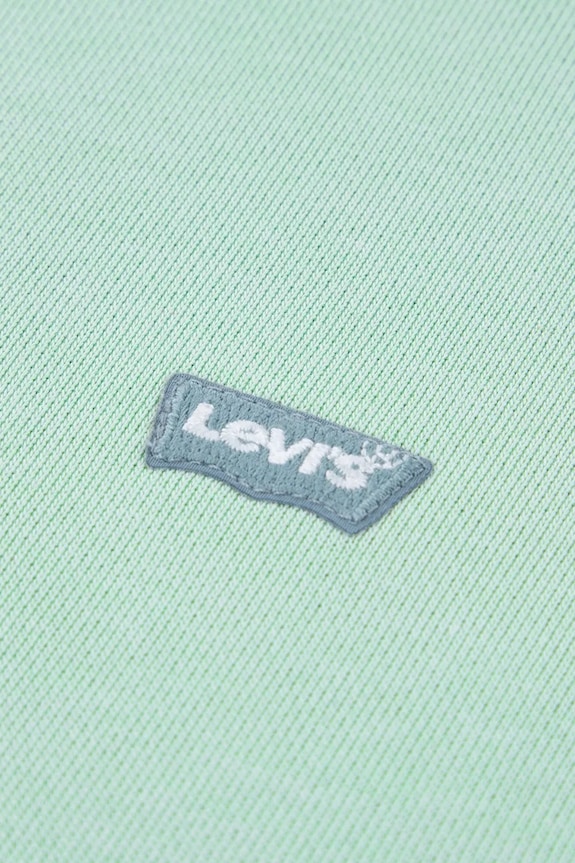 Levi's felpa per bambini MINI BATWING PULL OVER HOO verde 8EK422