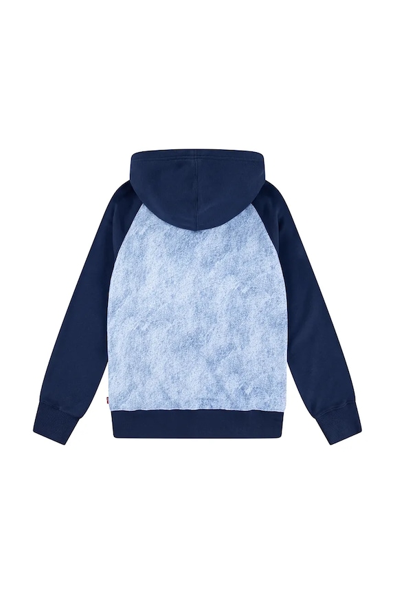 Levi's bluza dziecięca TROMPE LOEIL DENIM HOODIE 8EM394 granatowy SS25