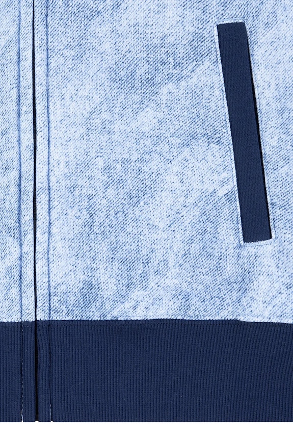 Levi's bluza dziecięca TROMPE LOEIL DENIM HOODIE 8EM394 granatowy