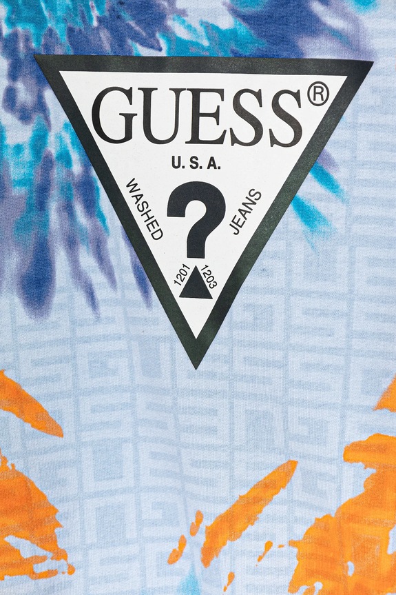 CHLAPEC Dětská bavlněná mikina Guess L5GQ00.KA6R4.PPYA modrá