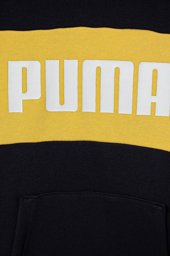 Dječaci Dječja dukserica Puma ESS BLOCK Hoodie TR 685819 mornarsko plava