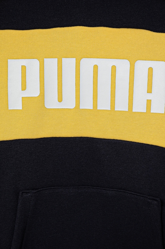 Dječaci Dječja dukserica Puma ESS BLOCK Hoodie TR 685819 mornarsko plava