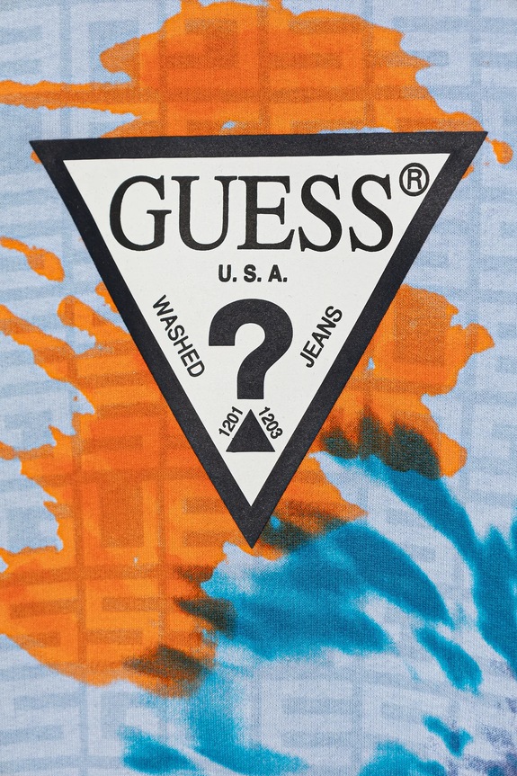 Chłopiec Guess bluza bawełniana dziecięca N5GQ00.KA6R4.PPYA niebieski