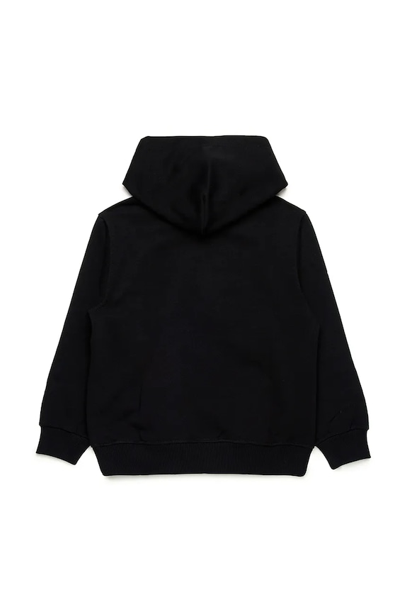 Diesel hanorac de bumbac pentru copii SBOXTHOOD OVER SWEAT-SHIRT J02226 negru SS25