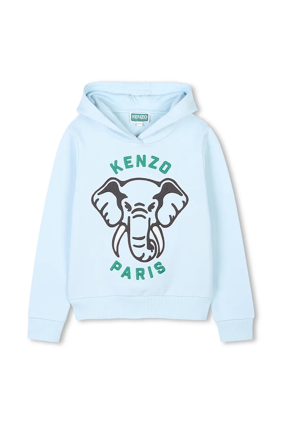 Kenzo Kids bluza bawełniana dziecięca nadruk niebieski K61127.86.108
