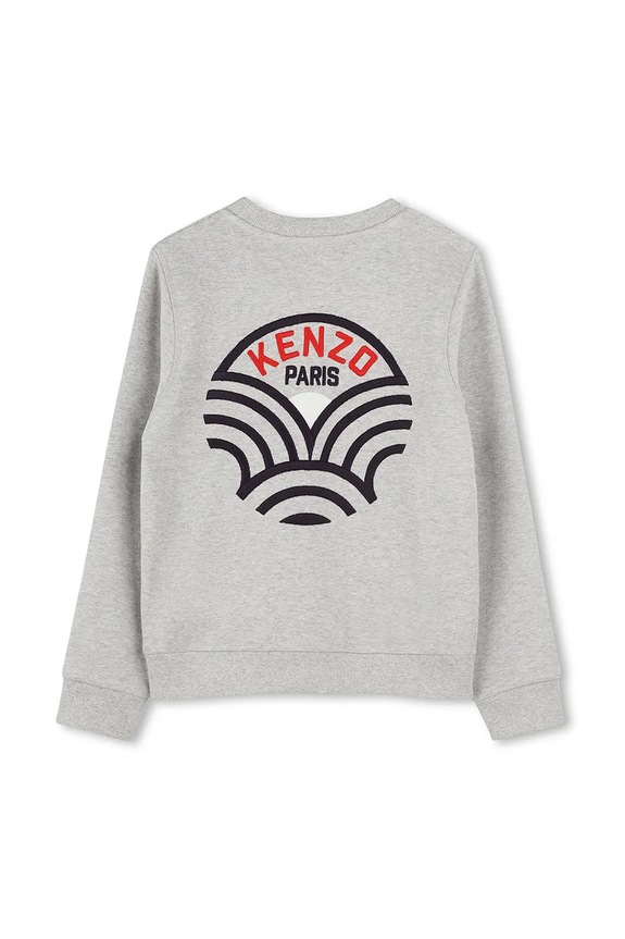 Otroški bombažen pulover Kenzo Kids K61131.114.150 siva SS25
