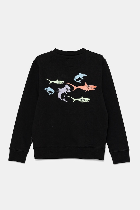 Vans felpa in cotone bambino/a The Pack Crew VN000MMABLK1 nero SS25