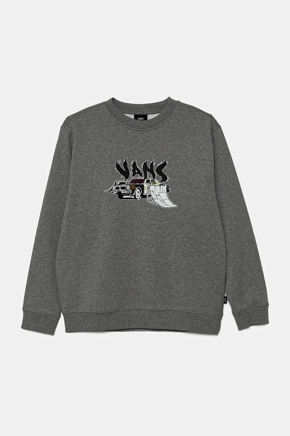Detská mikina Vans Copout Loose Crew melanž sivá VN000MJ302F1