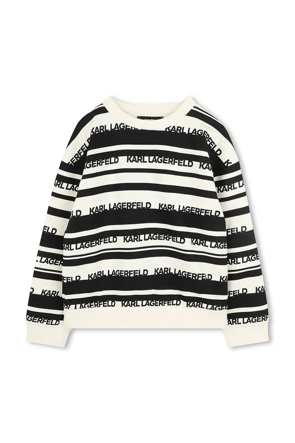 Παιδική μπλούζα Karl Lagerfeld Z30429.162.174 μαύρο SS25