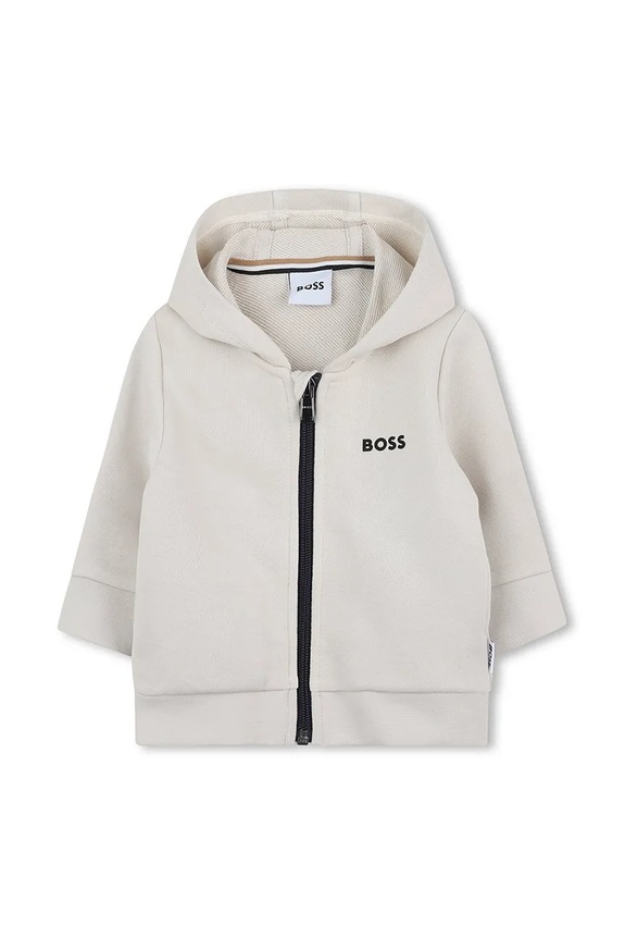 BOSS bluza niemowlęca z kapturem beżowy J52095.86.94