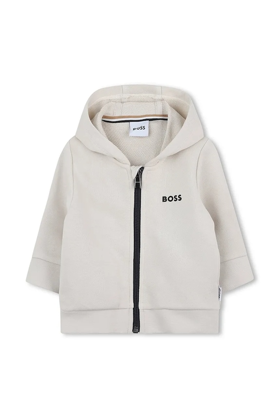 BOSS bluza niemowlęca z kapturem beżowy J52095.86.94