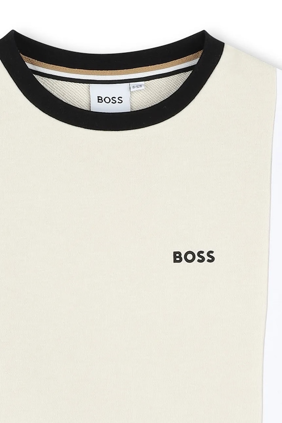 Chłopiec BOSS bluza dziecięca J52026.114.150 beżowy