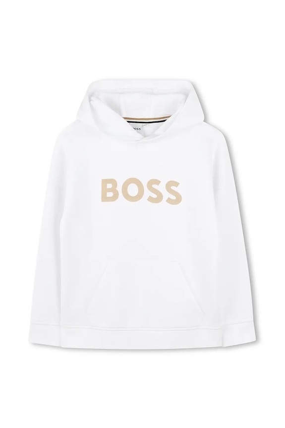 Otroški pulover BOSS Potisk bela J52027.114.150