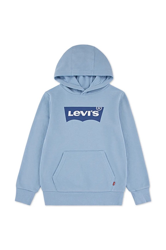 Levi's bluza dziecięca BATWING PULLOVER HOODIE 9EE910 niebieski SS26