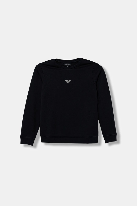 Detská mikina Emporio Armani nášivka tmavomodrá EB000302.AF14681