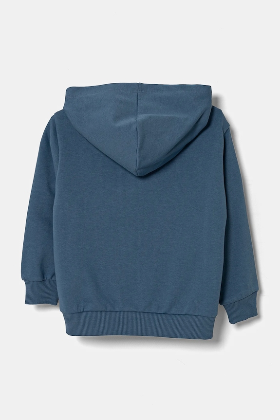 United Colors of Benetton hanorac de bumbac pentru copii 3PQMG2012.P.Seasonal albastru SS25