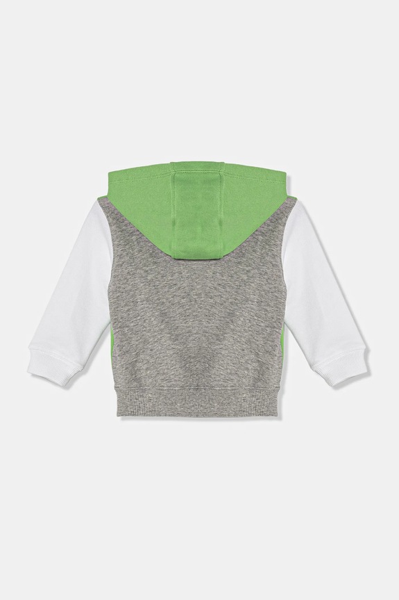 Detská bavlnená mikina United Colors of Benetton 3J68G2011.P.Seasonal zelená SS25