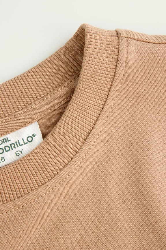 Chłopiec Coccodrillo bluza bawełniana dziecięca WC5143103MBK beżowy