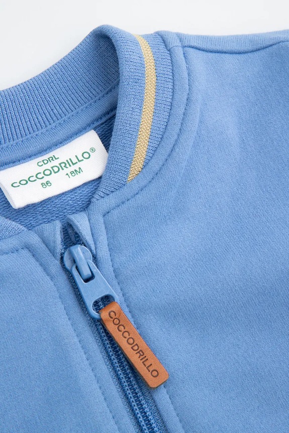 Chłopiec Coccodrillo bluza bawełniana niemowlęca WC5132201MBN niebieski