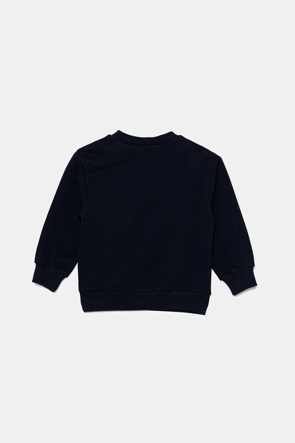 Detská bavlnená mikina United Colors of Benetton 3J68G10I2.P.Seasonal tmavomodrá SS25