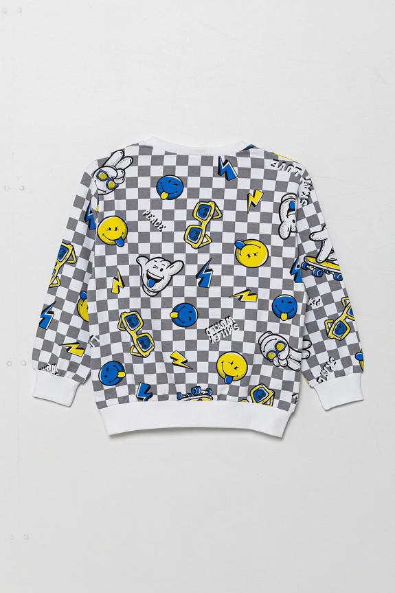 Dětská bavlněná mikina United Colors of Benetton 34GTG10IG.P.Seasonal šedá SS25