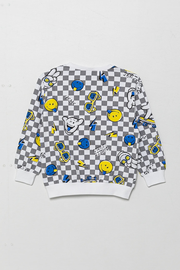 Dětská bavlněná mikina United Colors of Benetton 34GTG10IG.P.Seasonal šedá SS25