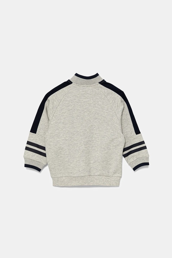 Παιδική βαμβακερή μπλούζα United Colors of Benetton 3BC1G503R.P.Seasonal γκρί SS25