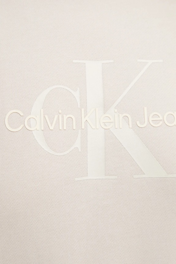 Bavlněná mikina Calvin Klein Jeans J20J224724 béžová